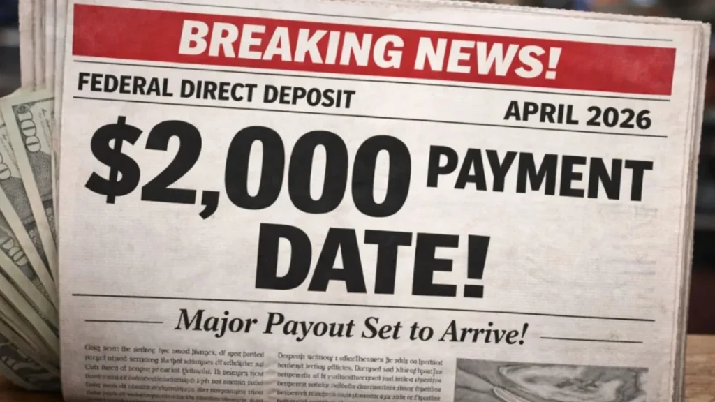 $2,000 Federal Direct Deposit 2026 - Payment Date, Eligibility and Reality Check